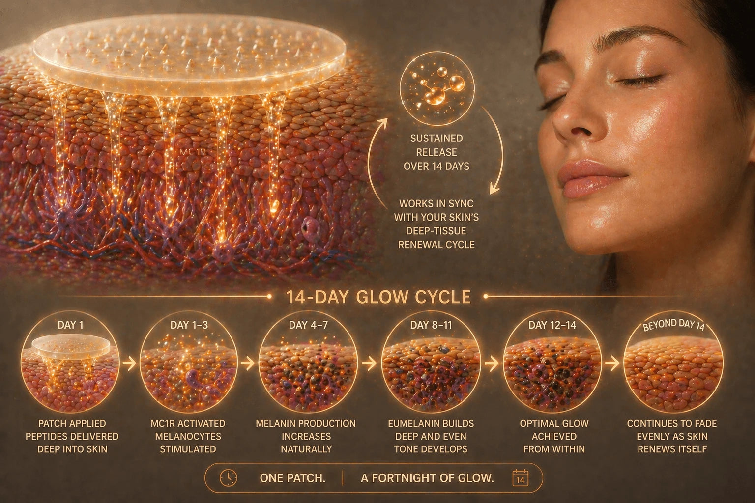 14-day glow cycle illustration