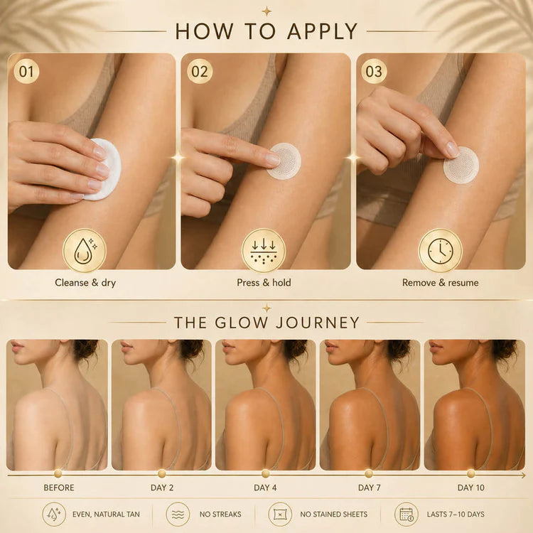 How to apply Xyitor tanning patch